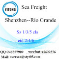 Puerto de Shenzhen LCL Consolidación a Río Grande